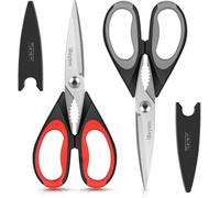 Kitchen Shears, 2-Pack Kitchen Scissors Heavy Duty Meat, Dishwasher Safe Cooking, Multipurpose Stainless Steel Sharp Utility Food for Chicken