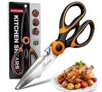 Kitchen Shears, Acelone Premium Heavy Duty Shears Ultra Sharp Stainless Steel Multi-Function Kitchen Scissors for Chicken/Poultry/Fish/Meat/Vegetables/Herbs/BBQ