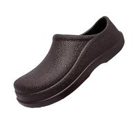 Kitchen Shoes for Chef Men Non Slip - Solid Color Low Top Rain Shoes Kitchen Work Shoes Waterproof Non-Skid Rubber Chelsea Shoes Outdoor Walking Water Shoes Ankle Boots Garden Wellies Boots Brown