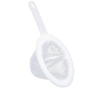 Kitchen Sieve Plastic Household Sieve Fine Mesh, 400 Mesh Filter Net with Handle Hook, Food Filter, for Seedless Jam, Flour, Yoghurt, Soy Milk Device 24 * 15cm (400 mesh)