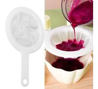 Kitchen Sieve Plastic Household Sieve Fine Mesh, Mesh Filter Net with Handle Hook, Food Filter, Fine Mesh Sievefor Seedless Jam, Flour, Yoghurt, Soy Milk Device