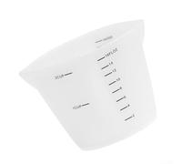 Kitchen Silicone Measuring Cup, Soft Mixing Bowl with Spout for Wet and Dry Ingredients, 250ml or 500ml Capacity(500ml16oz)