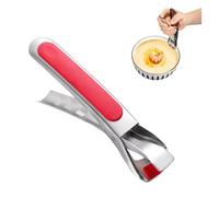 Kitchen Silicone Tongs, Multi-Functional Kitchen Scalder-Proof Hot Bowl Clamp, Cooking Tongs for Taking Hot Dishes Or Bowls Containing Food Out of The Microwave Pot(Red)