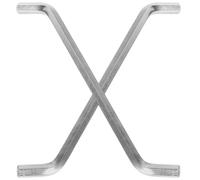 Kitchen Sink 2 Pcs Garbage Disposal Wrench Stainless Steel Silver | Sink Basin Wrench, Plumbing Wrench Tool for Food Waste Disposer Unit, Convenient Easy Operation