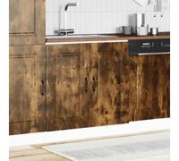 vidaXL Sink Base Cabinet Kalmar Smoked Oak 80x46x81.5 cm Engineered Wood
