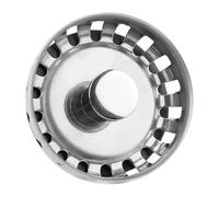 Kitchen Sink Basket Strainer Plug 52mm, Stainless Steel Sink Plug | Pop up Sink Drainer Plug,Basket Strainer Waste Plug Replacement for Food/Hair Catcher,UK Sinks Hole Diameter 52mm
