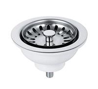 Kitchen Sink Basket Strainer Waste 90mm High Polished Chrome