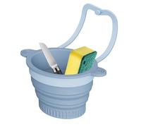 Kitchen Sink Basket, Wall-Mounted Silicone Folding Accessories - Kitchen Sink Drain Strainer Basket for Salad Berries Mixing Cleaning Cooking Preparation Camping Tomato