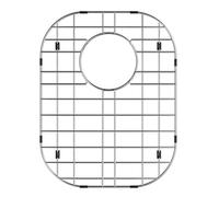 Kitchen Sink Bottom Grid Protector 16.1"L X 13"W, Stainless Steel Sink Grate with Rear Drain, Universal Metal Sink Rack for Kitchen Double Bowl Sink