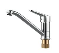 Kitchen Sink Brass Chrome Plated All Copper hot and Cold Water Sink Rotating Faucet-