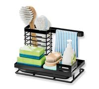 Kitchen Sink Caddy Organiser,Sink Tidy Kitchen Sink Organizer,Sink Storage Rack with Detachable Brush Holder,Sponge Holder for Kitchen Sink,Dishcloth Hanger,Kitchen Utensil Holder for Countertop