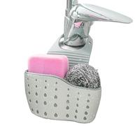 Kitchen Sink Caddy, Thickened Double Layer Holder | Soft Flexible Rubber Material 130 Grams, This Hanging Drainer Basket Organizes Sponges For Bathroom Sink Toilet Storage