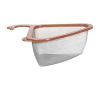 Kitchen Sink Drain Basket Corner - Swan Neck Draining Basket with Faucet Fixing Hook | Triangular Sink Filter for Kitchen Waste, Fruit & Vegetable Draining | PP & Stainless Steel Quick Drain Colander