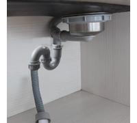 Kitchen Sink Drain Pipe, Leak-Proof Sewer Pipe, 45mm Anti-Smell Single Bowl Kitchen Sink Drain Pipe With U Bend, Easy Installation