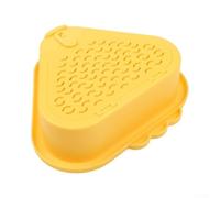 Kitchen Sink Drain Strainer Right Angle Fit No Slip(Yellow)