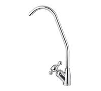 Kitchen Sink Drinking Water Tap Cold Only 360° Rotating Filter Tap G1/4 Sink Taps for Kitchen Chrome