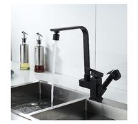 Kitchen Sink Faucet Cold and Hot Dual Control All Copper Pull-Out Rotation Retractable Vegetable Washing Basin with Spray Gun,A1