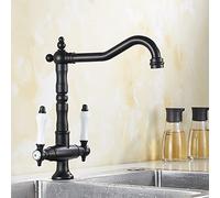 Kitchen Sink Faucet, Double Handle Kitchen Faucets, 360 Degree Swivel Sink Faucet, Utility Sink Faucet, Pot Filler Faucet, Bar Faucet, Antique Faucet For Kitchen Sink, Brass Kitchen Faucet,Gold