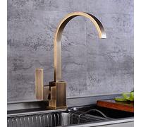 Kitchen Sink Faucet for Bar Farmhouse Commercial, Antique Bronze Faucets, 360 Rotate Swivel, Hot Cold Water Tap, Mixer(Style G)