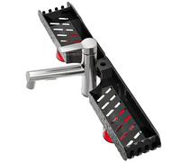 Kitchen Sink Faucet Organizer - No-Drill Anti-Slip Tray Sponge Holder Around Faucet Storage Rack | Space Saving Sink Caddy For Kitchen, Bathroom, Dorm, Apartment, Shower, Toiletry
