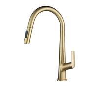 Kitchen Sink Faucet with Pull Down Sprayer, High Arc Single Handle, Dual Mode Water Outlet for Bar or Laundry