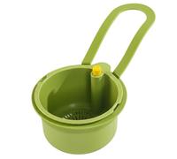 Kitchen Sink Food Catcher Hanging Plastic Sink Strainer Basket with Press to Empty Bottom Detachable Filter for Draining and Organizing Green