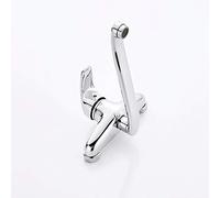 Kitchen Sink Full Copper Faucet Double Handle Wall-Mounted Hot and Cold Water Faucet Laundry Pool Double-Hole Water Mixing Valve Full Copper Handle Laundry Bowl Mixing Valve Household faucets