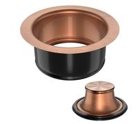 Kitchen Sink Garbage Disposal Flange and Sink Stopper Fit 3-1/2 Inch Standard Sink Drain Hole Antique Copper