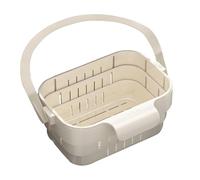 Kitchen Sink Hanging Drying Rack with Foldable Design Strainer Basket Colander for Small Space Easy Storage Vegetable Strainer