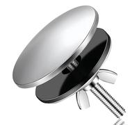 Kitchen Sink Hole Cover Stainless Steel Faucet Hole Covers 2 Inch Sink Sprayer Hole Cap Sink Tap Hole Plate Stopper Cover Blanking Metal Plug (Silver)
