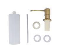 Kitchen Sink Liquid | 300ml Top - Fill Stainless Steel Design | 360° Rotation for Dish Soap/Hand Cleanser/Liquid Detergent | Easy Installation, 50,000 Presses Tested (Gold)