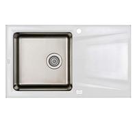 Kitchen Sink Made FO Stainless Steel and Granite Prime ZSR A113 - Alabaster