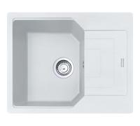 Kitchen Sink Made of Granite (Fragranite) with a Single Bowl from Franke Urban UBG 611-62 - White Polar - 114.0685.256