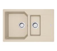 Kitchen Sink Made of Granite (Fragranite) with Single and a Half Bowl from Franke Urban UBG 651-78 - Beige - 114.0685.240