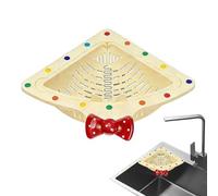 Kitchen Sink - Magnetic Corner Strainer 23.5cm | PP Triangle Food Catcher - Space-Saving Colander for Pasta, Fruit and Vegetables This durable sink basket is ideal for campers and