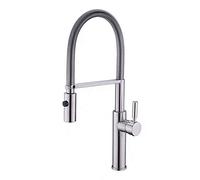 Kitchen Sink Mixer Tap, Swivel Mixer Spout Dual Sprayers Kitchen Sink Tap, Modern Swivel & Spring Spout Pull Out Bar Tap, Movable Sprayer, Brass