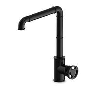 Kitchen Sink Mixer Taps Brass Industrial Mechanical Sink Faucet Single Handle Basin Mixer Tap Deck Mounted Kitchen Basin Faucet Gold(Nero)