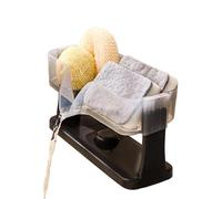 Kitchen Sink Organizer - Counter Sponge Holder, Rack Drainage Suction Cup Bathroom Shelf with Durable Design for Dishcloth Shampoo Soap Washbasin Kitchen Accessories Home Bathroom Cleaning Storage