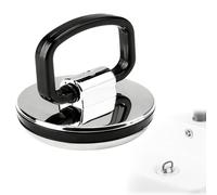 Kitchen Sink Plug Replacement 45mm Diameter - Chrome Effect Bathroom Sink Plugs - Bath Plugs UK - Easy Grip Sink Plug
