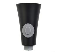 Kitchen Sink Pull Out Shower Head Replacement with G1/2 Thread Connection Telescopic Arm and Two-Mode Water Flow Control (Black)