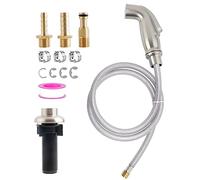 Kitchen Sink Side Sprayer with Quick Side Connector Compatible with Moen Faucet Sprayer Replacement, Kitchen Sink Faucet Sprayer Attachment with Water Hose/Holder, Brushed Nickel Finish