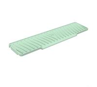 Kitchen Sink Silicone Mat with Slope to Speed Up Water Drainage, Splash Guard Function and Countertop Protection Offering Durability and Stability (Green)