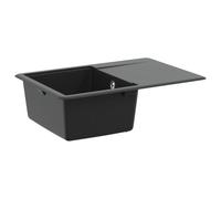 Kitchen Sink Single Basin Granite Single Bowl Kitchen Sink Overmount vidaXL
