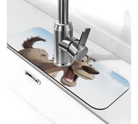 Kitchen Sink Splash Guard cartoon donkey Faucet Mat Faucet Absorbent Mat Dish Drying Mat Kitchen Sink Mat Machine Washable Kitchen Sink Accessories