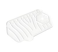 Kitchen Sink Splash Guard - Flexible Silicone Mat, Anti-Splash Design, Draining Sink Pad, Water-Resistant Countertop Protector for Raised Edges | Ideal Kitchen Bathroom RV Farmhouse Faucet Drying Fo