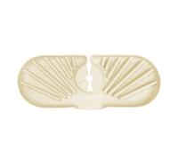 Kitchen sink splash guard, silicone faucet mat, non slip and splash proof, kitchen and bathroom countertop water catch mat (Milky Tea)