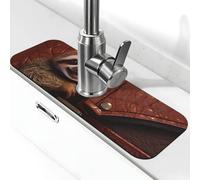 Kitchen Sink Splash Guard Sloth on zipper Faucet Mat Faucet Absorbent Mat Dish Drying Mat Kitchen Sink Mat Machine Washable Kitchen Sink Accessories