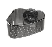 Kitchen Sink Sponge Holder - Corner Sponge Holder Sink Kitchen Organizer,Bathroom Organizer Drain Basket Suction Cup for Home Apartment Dorm Shower Farmhouse Brush Soap