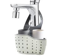 Kitchen Sink Sponge Holder, Portable Needed Thickened Soft Kitchen Sink Caddy, Hanging Drain Basket Storage Basket for Rack Drainer, Soap Dispenser Caddy Organizer
