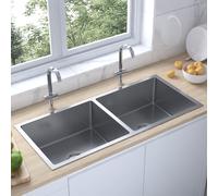 vidaXL Handmade Kitchen Sink Stainless Steel